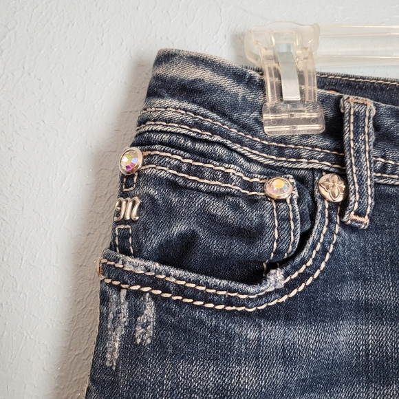 Miss Me Jeans mid-rise crop distressed sequence A25 - Picture 7 of 12